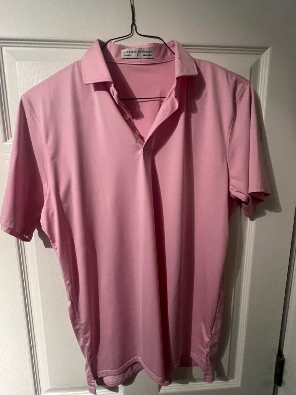 Holderness & Bourne pink polo